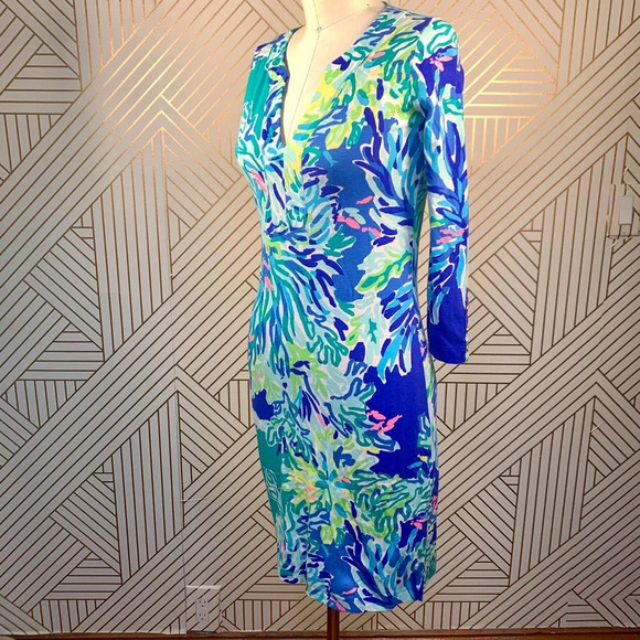 Lilly Pulitzer‎ Riva Dress in Wade and Sea Print - Picture 6 of 11